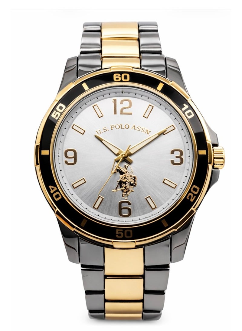 U.S. Polo Assn. ساعة معصم للرجال بتصميم مزدوج اللون USC80716 - Image 1